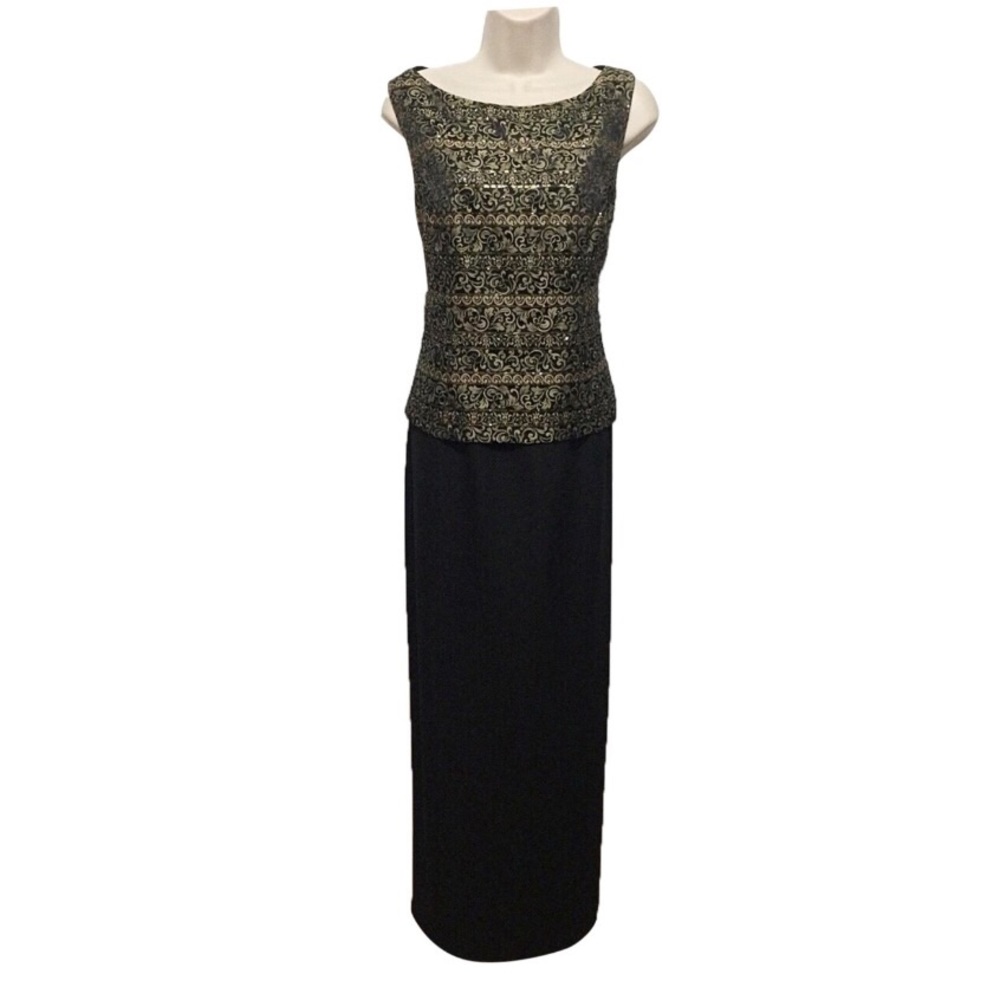 jessica howard black and gold dress | Dresses | Jessica Howard Formal Gown GL1912